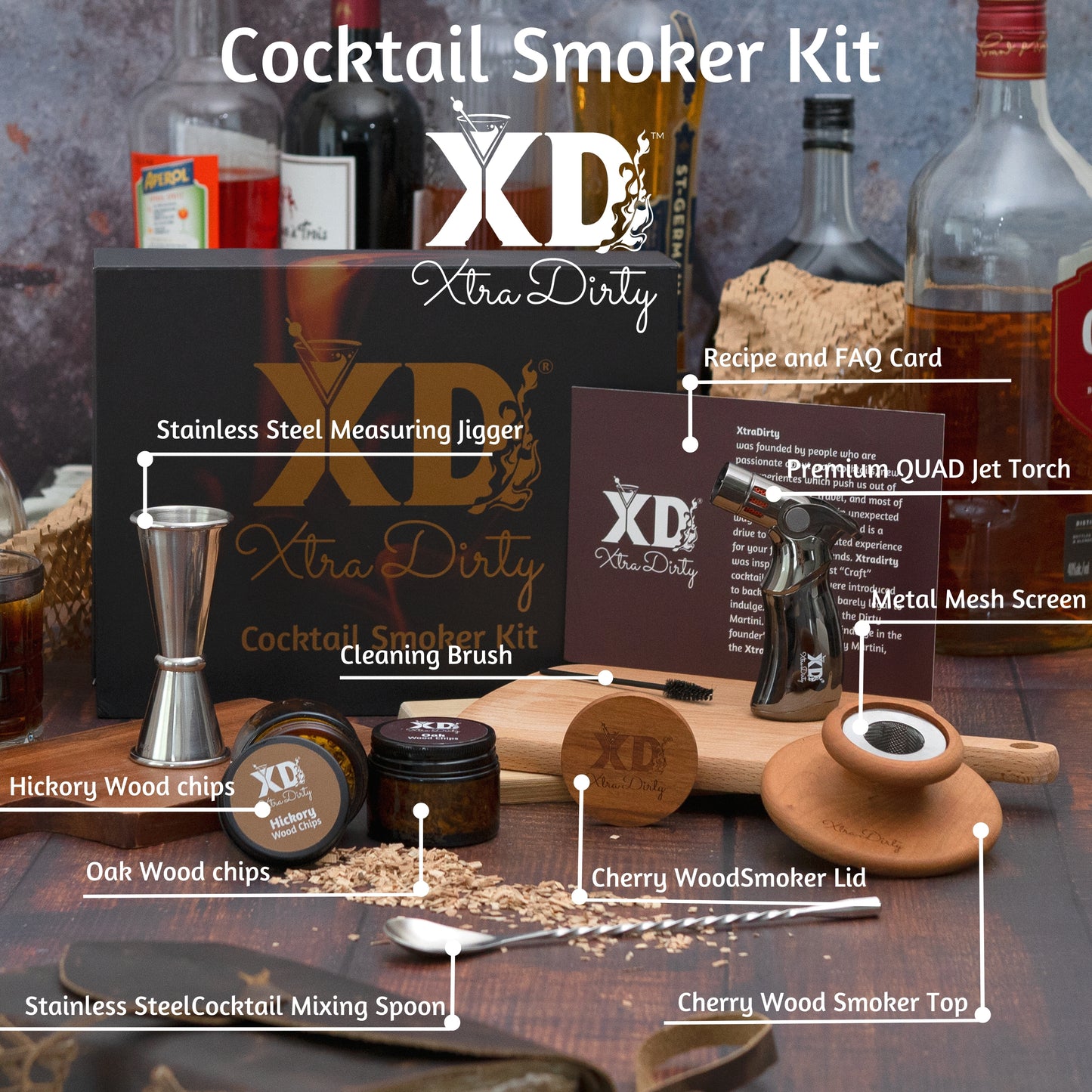 old fashioned cocktail smoker kit with torch (Butane Sold Separately)